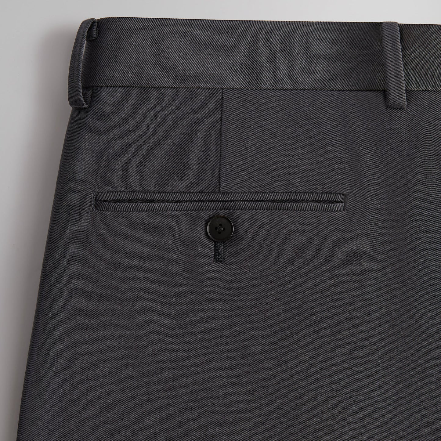 Kith 101 for Auralee Light Wool Max Gabardine Two-Tuck Slacks - Gray Pinstripe