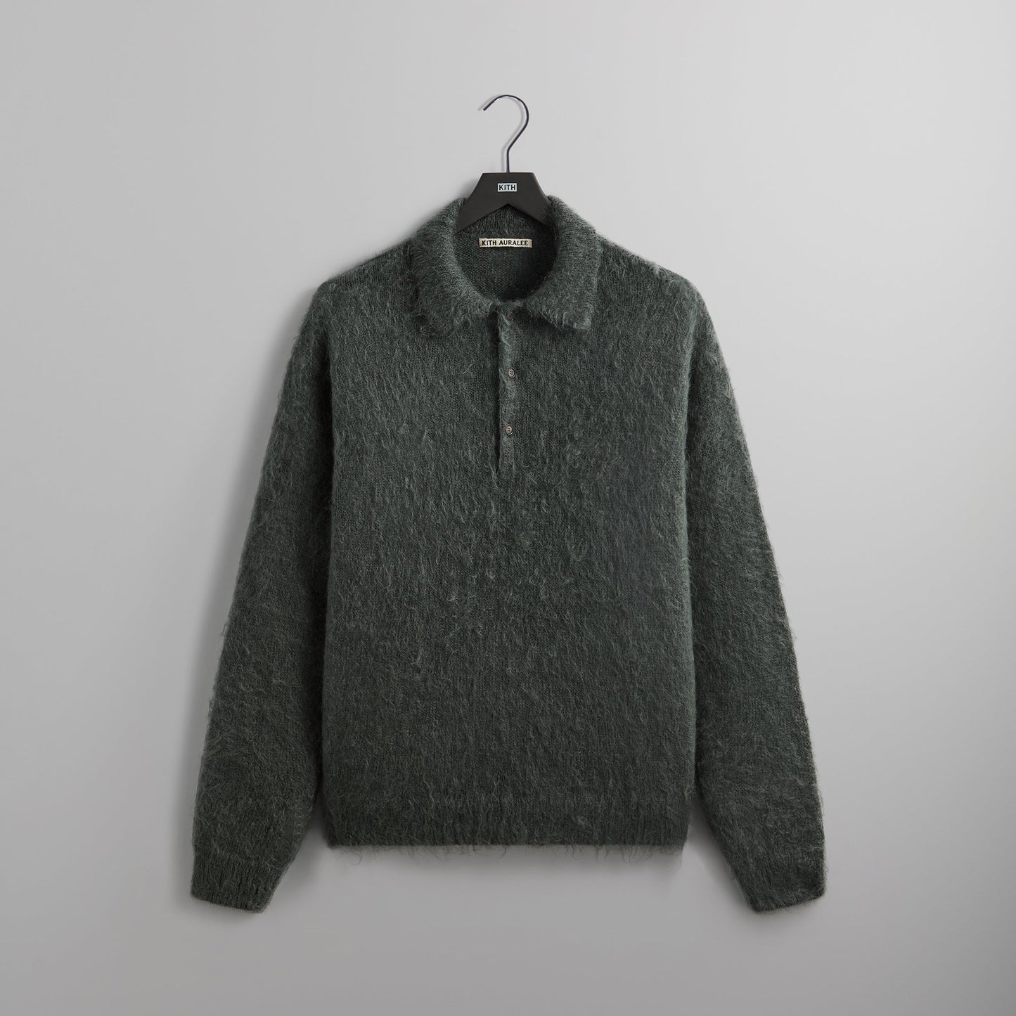 Kith 101 for Auralee Brushed Super Kid Mohair Knit Polo - Urban Chic