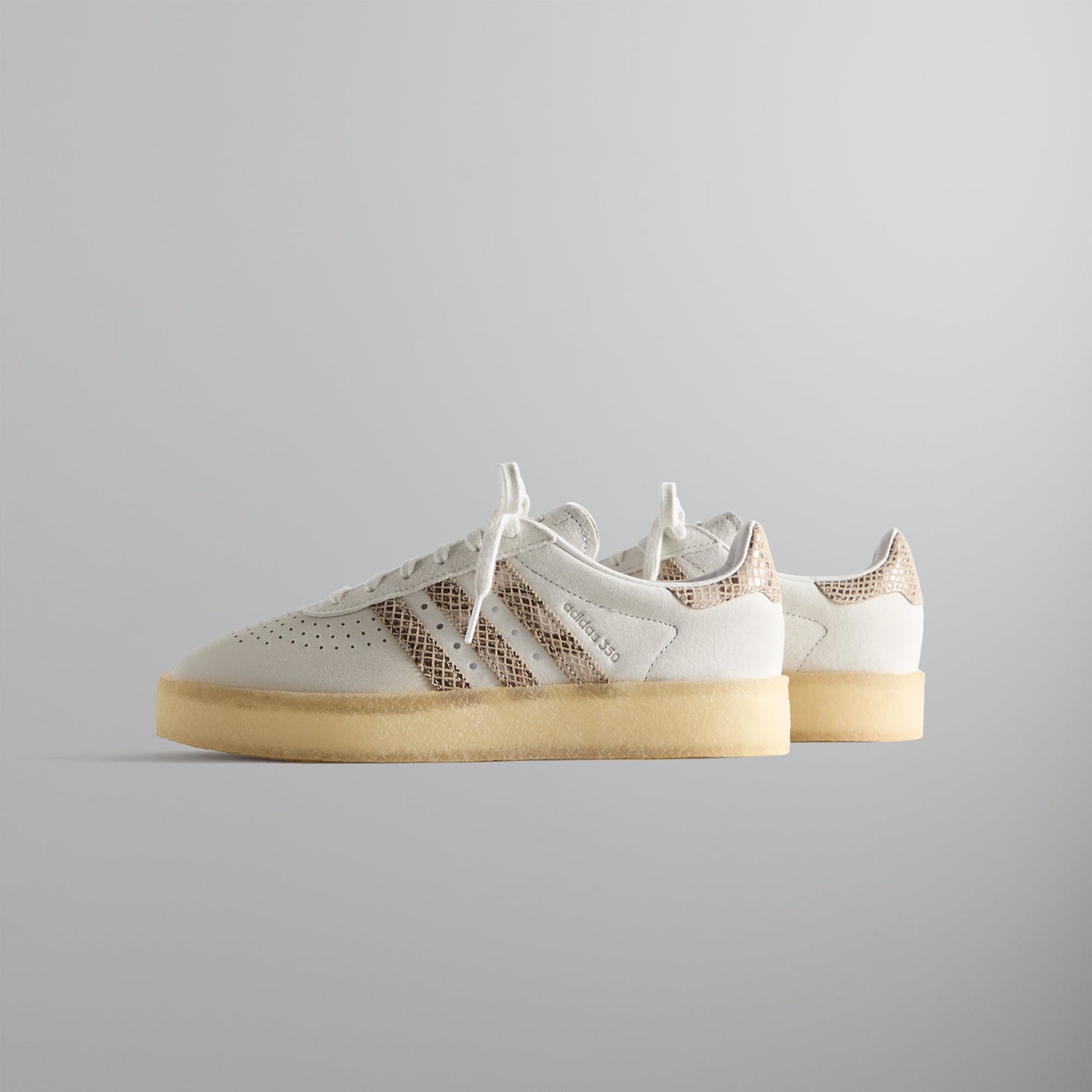 The 8th St AS350 by Ronnie Fieg for adidas Originals & Clarks Originals - Crystal White / Brown PH
