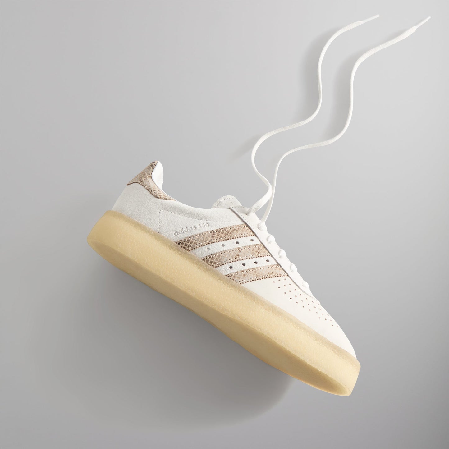 The 8th St AS350 by Ronnie Fieg for adidas Originals & Clarks Originals - Crystal White / Brown PH