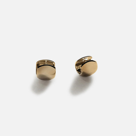 Annika Inez Cigar Band Hoops - Gold