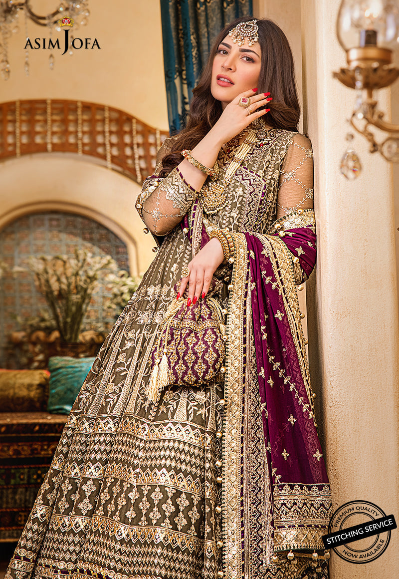AJBN-01 EMBROIDERED CHIFFON 3 PCS