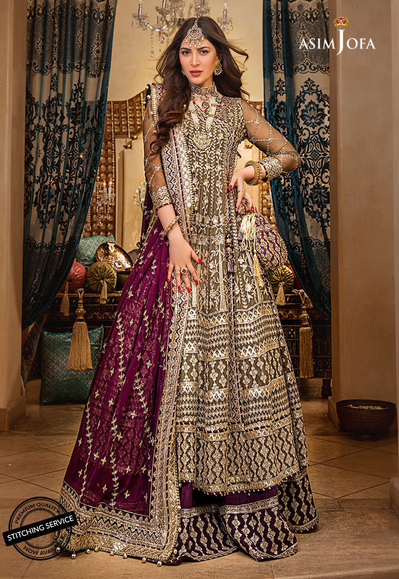 AJBN-01 EMBROIDERED CHIFFON 3 PCS