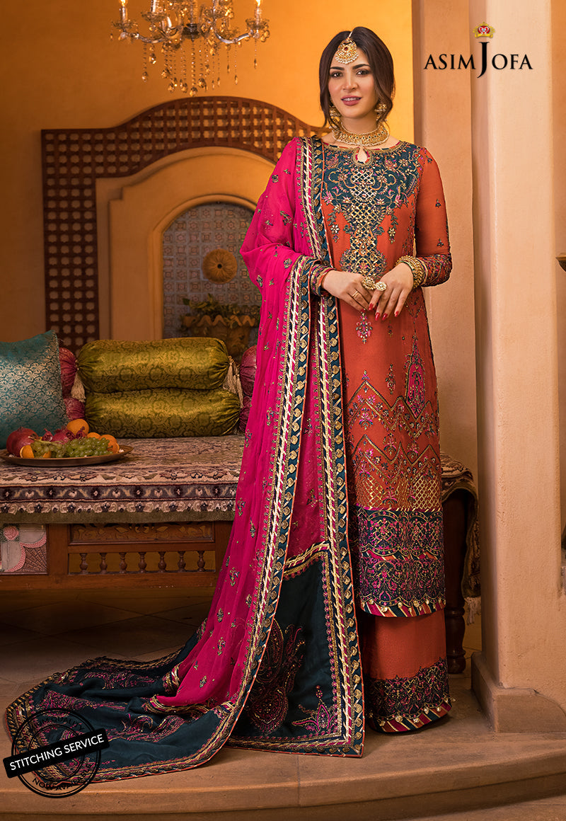 AJBN-08 EMBROIDERED SILK 3 PCS