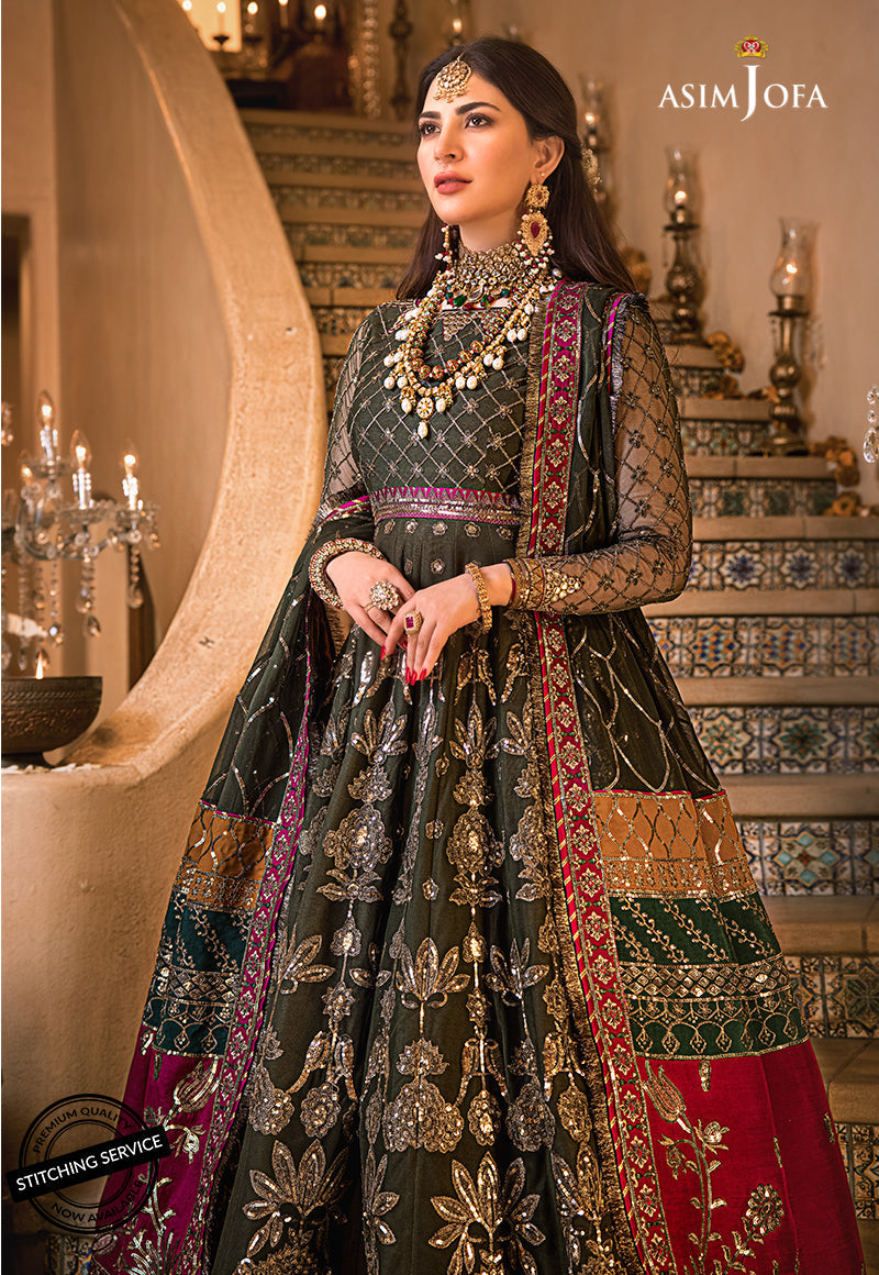 AJBN-10 EMBROIDERED SILK 3 PCS
