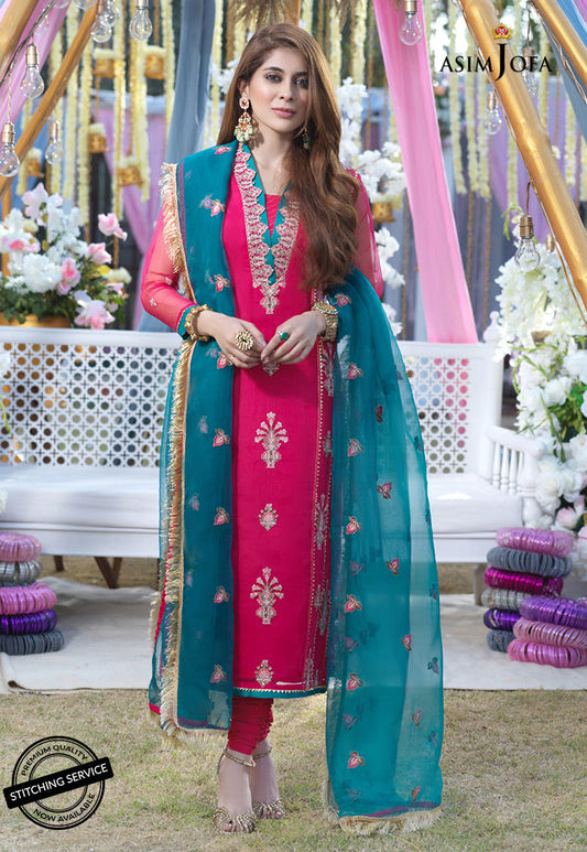 AJFC-10 EMBROIDERED ORGANZA 3 PCS
