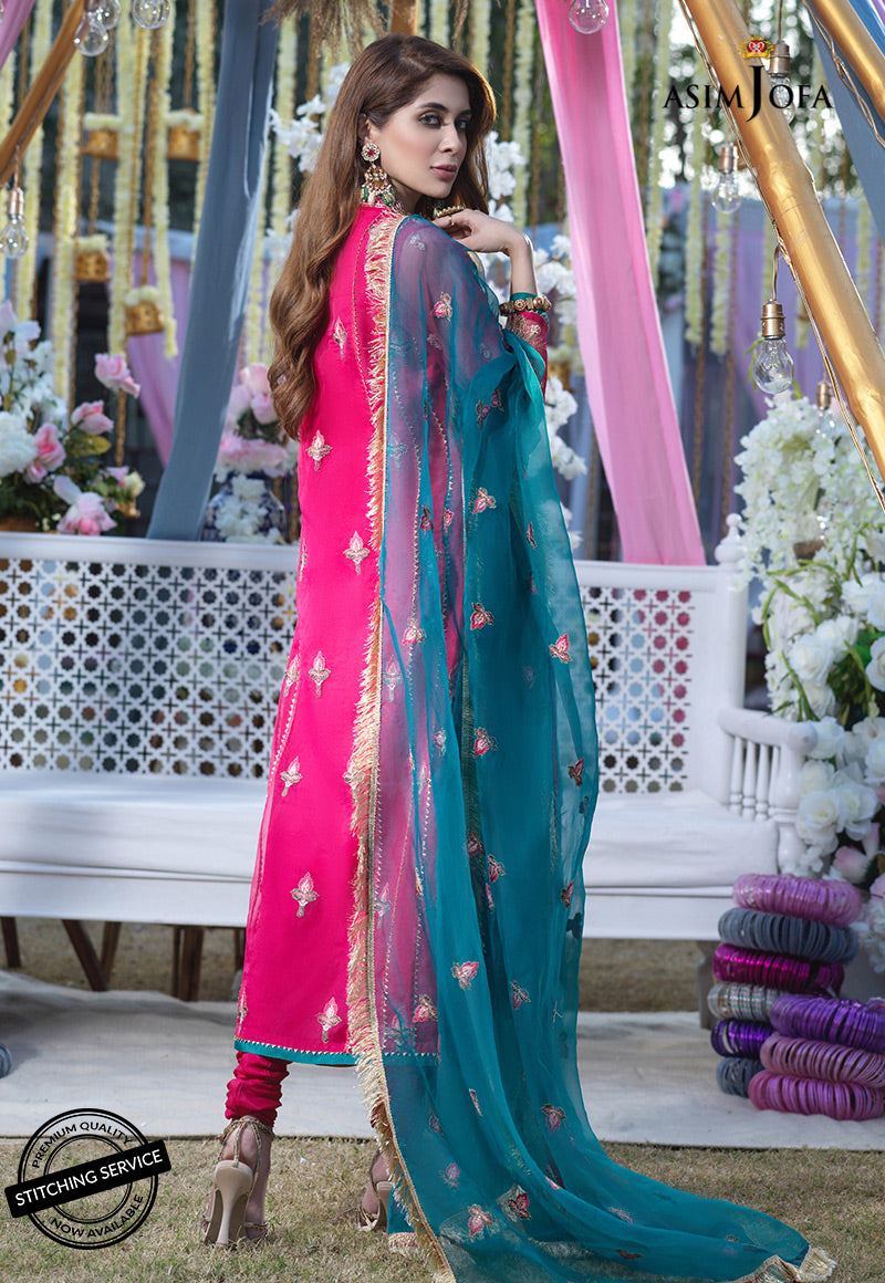AJFC-10 EMBROIDERED ORGANZA 3 PCS