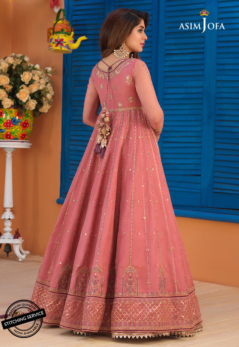 AJFC-67 EMBROIDERED ORGANZA 3 PCS