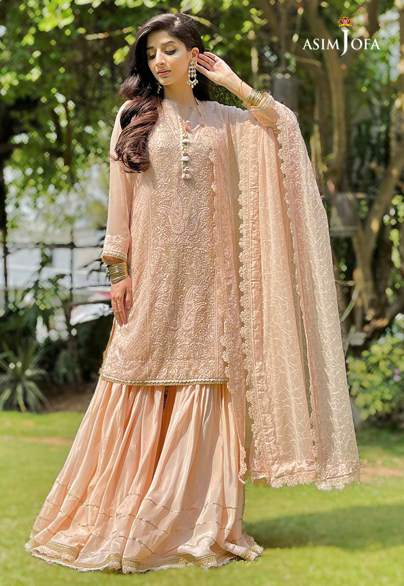 AJHJ-02 EMBROIDERED CHIFFON 3 PCS
