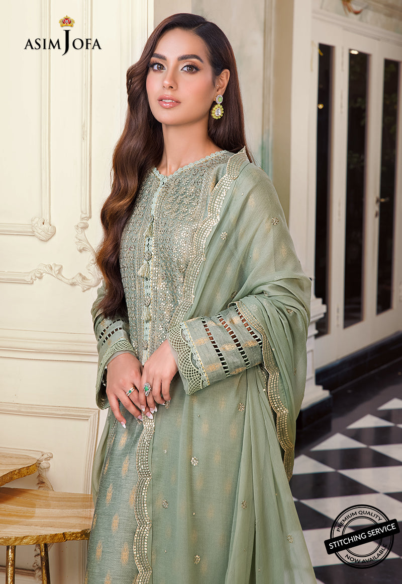 AJIM-01 EMBROIDERED COTTON JACQUARD 3 PCS