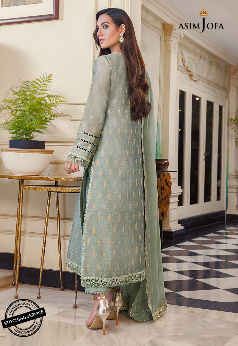 AJIM-01 EMBROIDERED COTTON JACQUARD 3 PCS