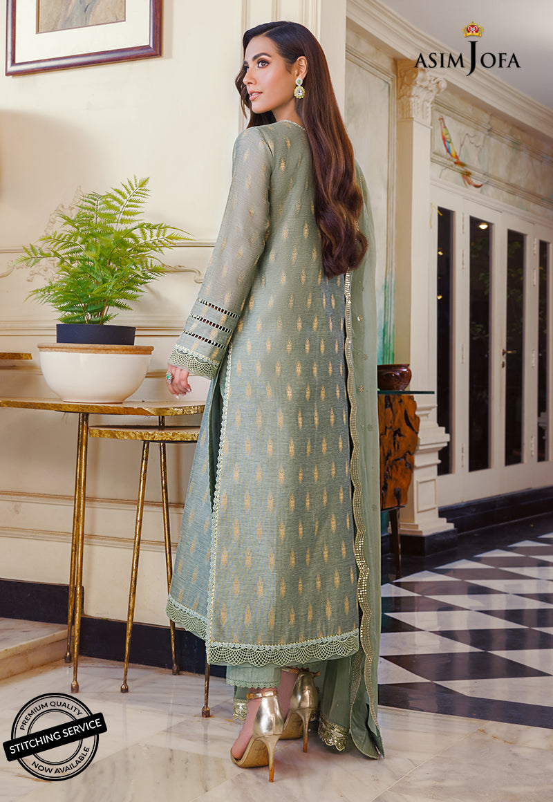 AJIM-01 EMBROIDERED COTTON JACQUARD 3 PCS