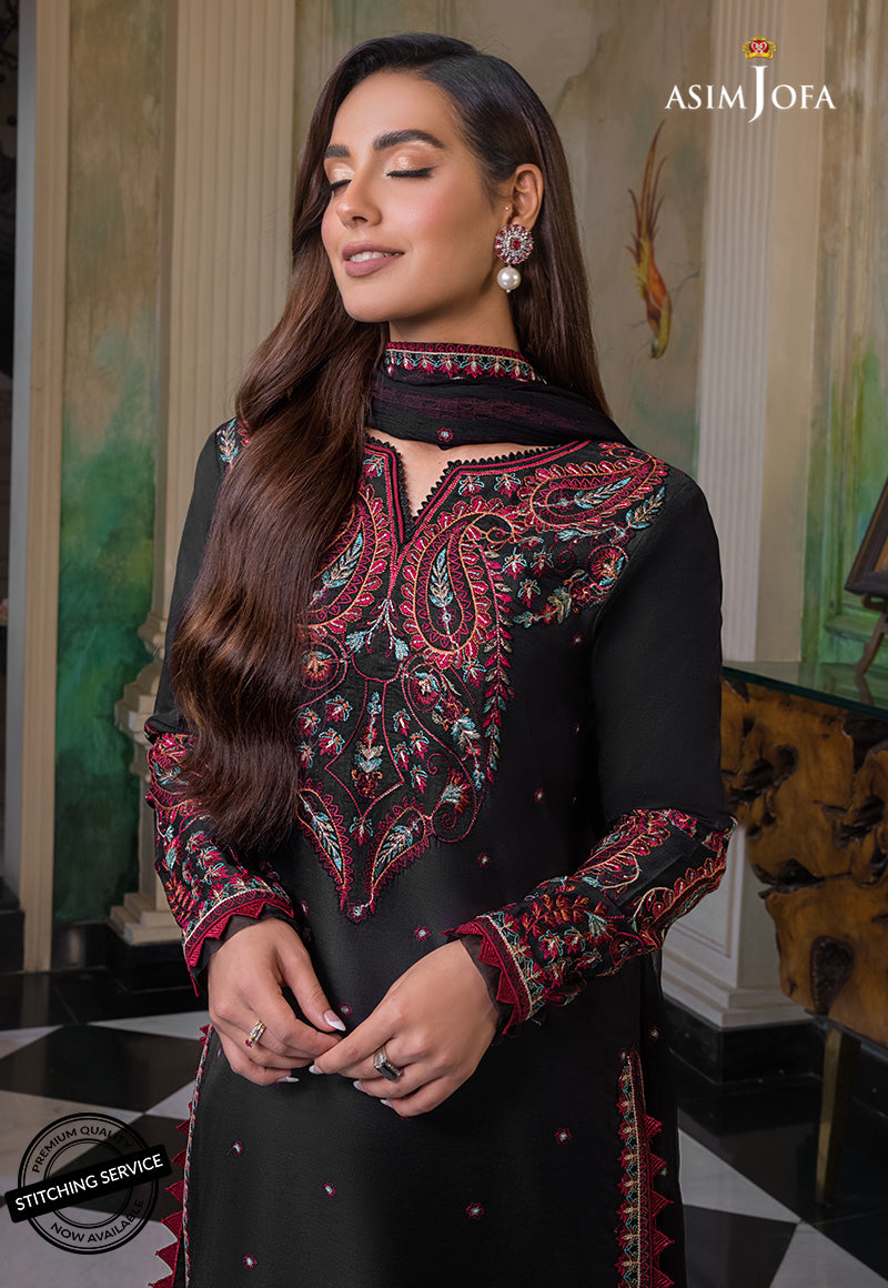 AJIM-07 EMBROIDERED PAPER COTTON 3 PCS
