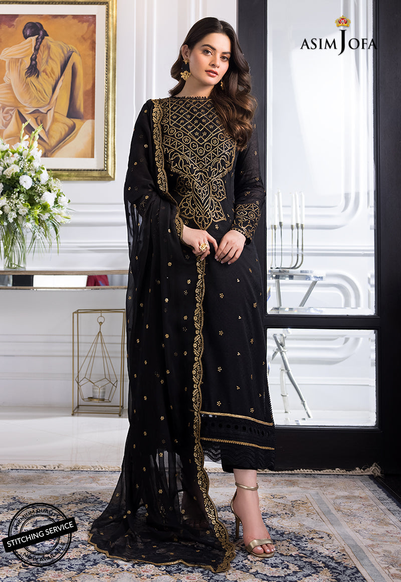 AJIM-14 EMBROIDERED SELF-JACQUARD 3 PCS