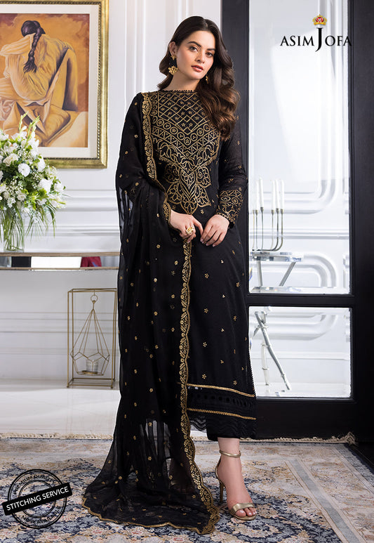 AJIM-14 EMBROIDERED SELF-JACQUARD 3 PCS