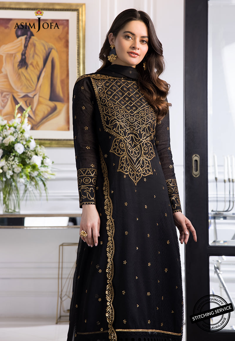 AJIM-14 EMBROIDERED SELF-JACQUARD 3 PCS