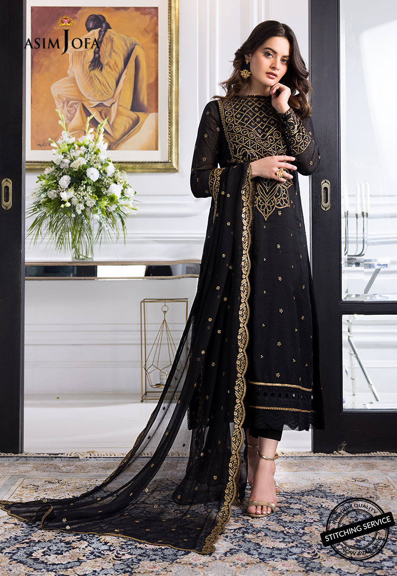 AJIM-14 EMBROIDERED SELF-JACQUARD 3 PCS