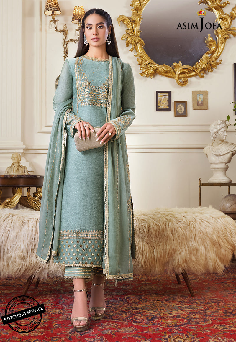 AJIM-21 EMBROIDERED SELF JACQUARD 3 PCS