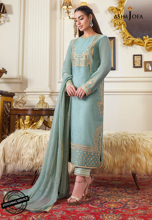 AJIM-21 EMBROIDERED SELF JACQUARD 3 PCS