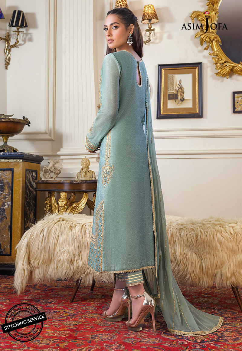 AJIM-21 EMBROIDERED SELF JACQUARD 3 PCS