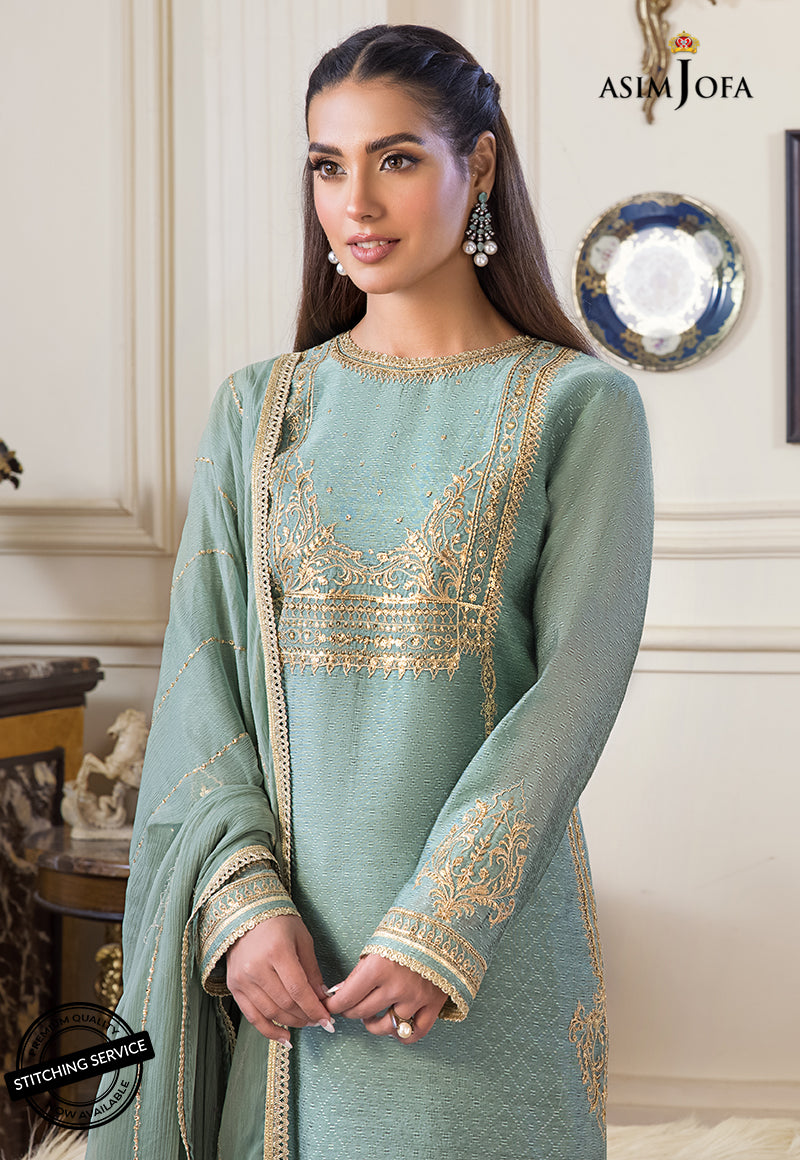 AJIM-21 EMBROIDERED SELF JACQUARD 3 PCS