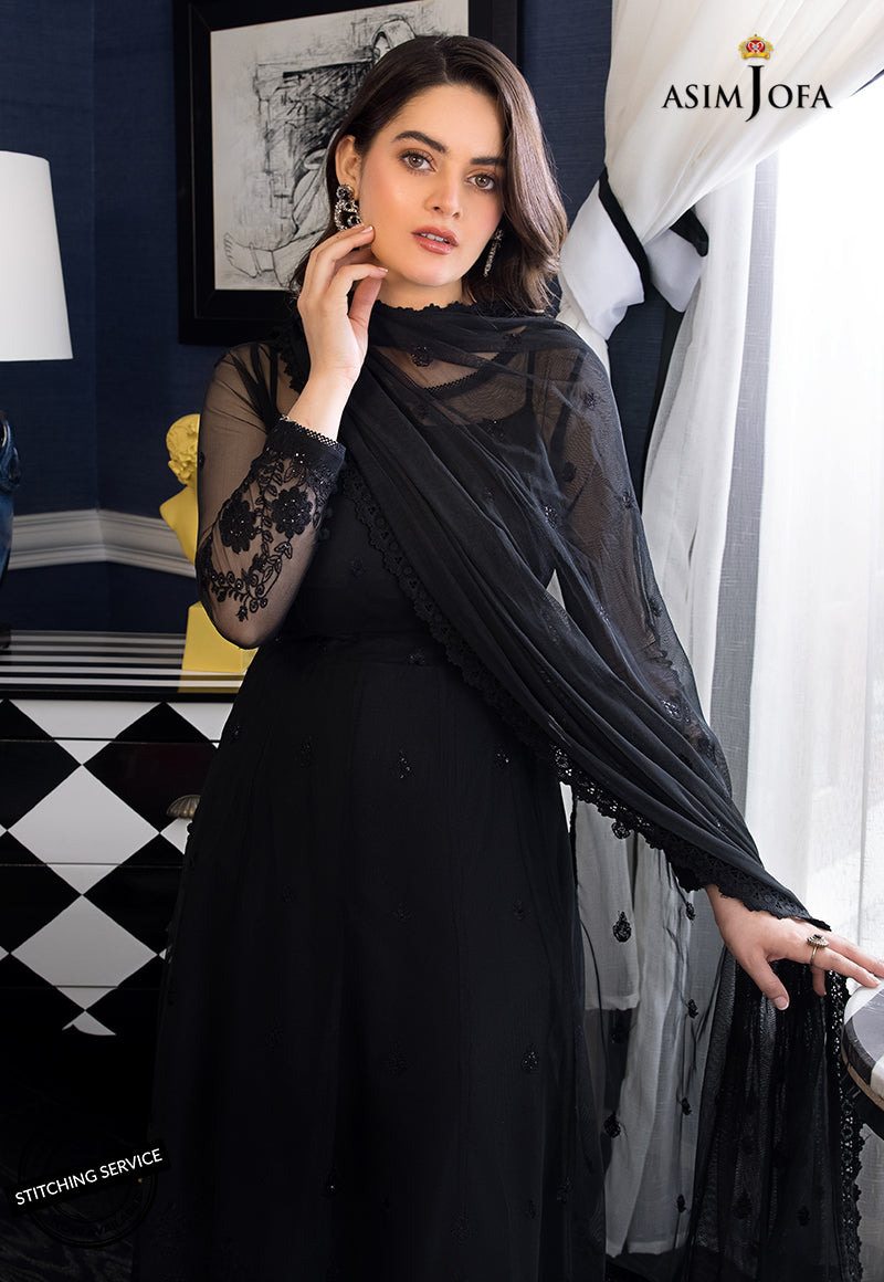 AJIM-24 EMBROIDERED NET 3 PCS
