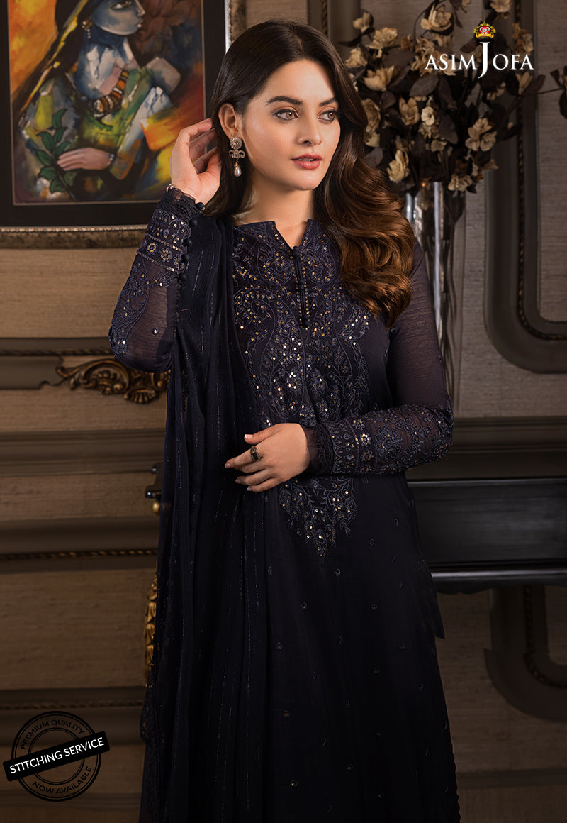 AJIM-24 EMBROIDERED NET 3 PCS