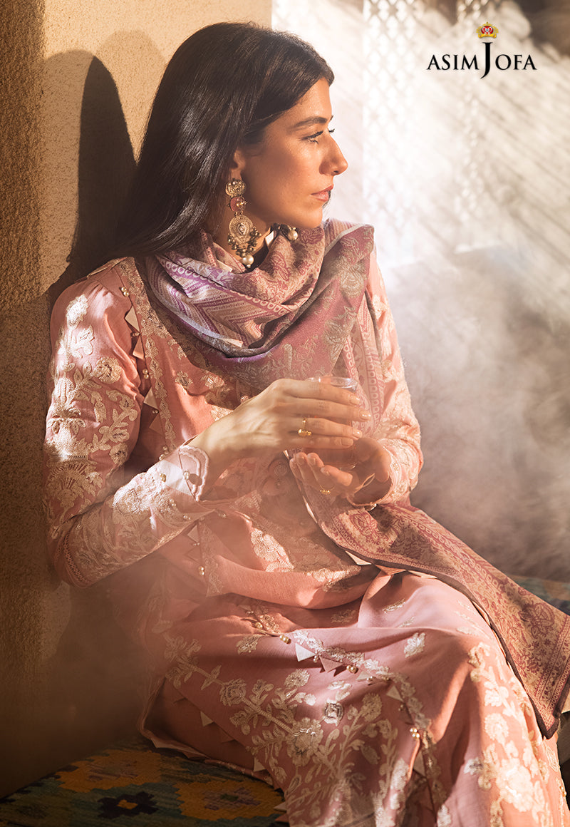 AJK-05 EMBROIDERED COTTON SLUB CROSSHATCH 3 PCS