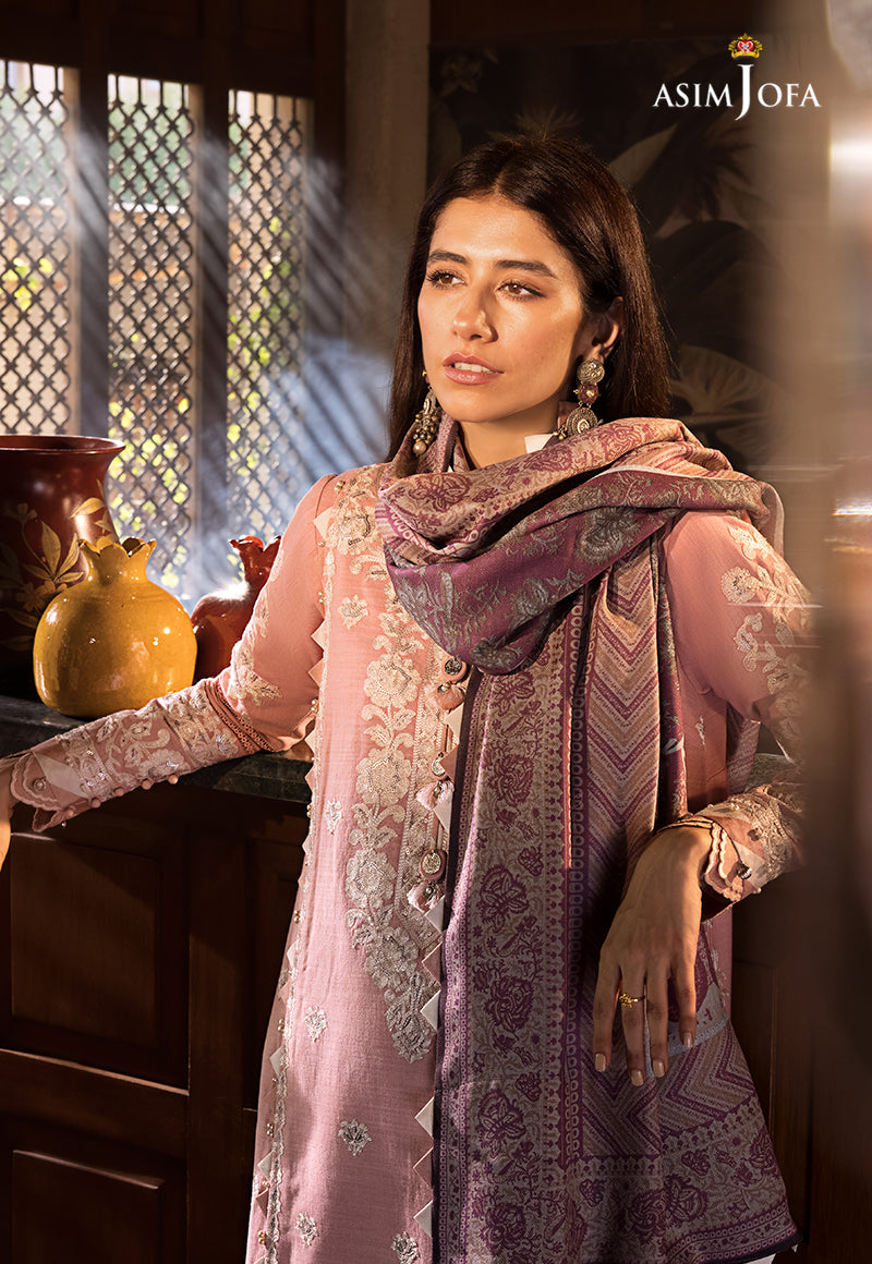 AJK-05 EMBROIDERED COTTON SLUB CROSSHATCH 3 PCS