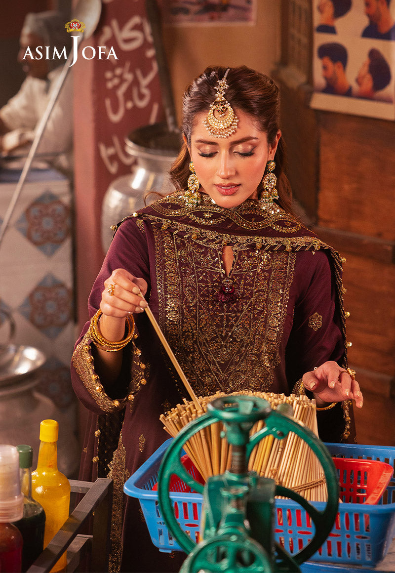 AJKK-01 EMBROIDERED TWISTED SILK 3 PCS