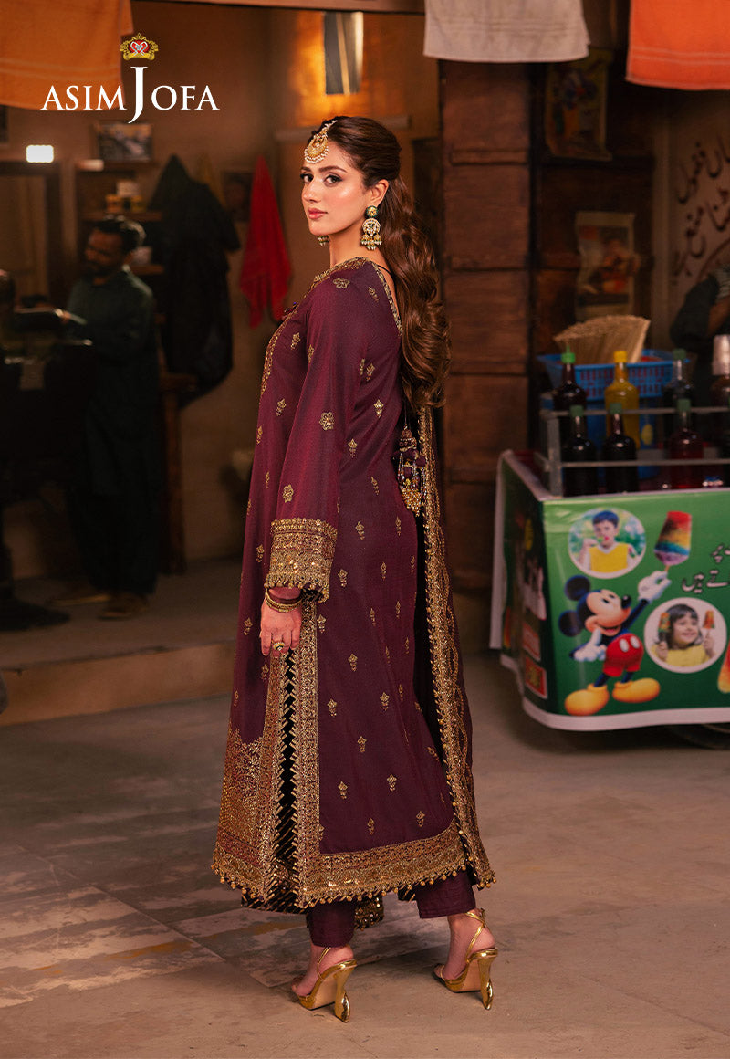 AJKK-01 EMBROIDERED TWISTED SILK 3 PCS