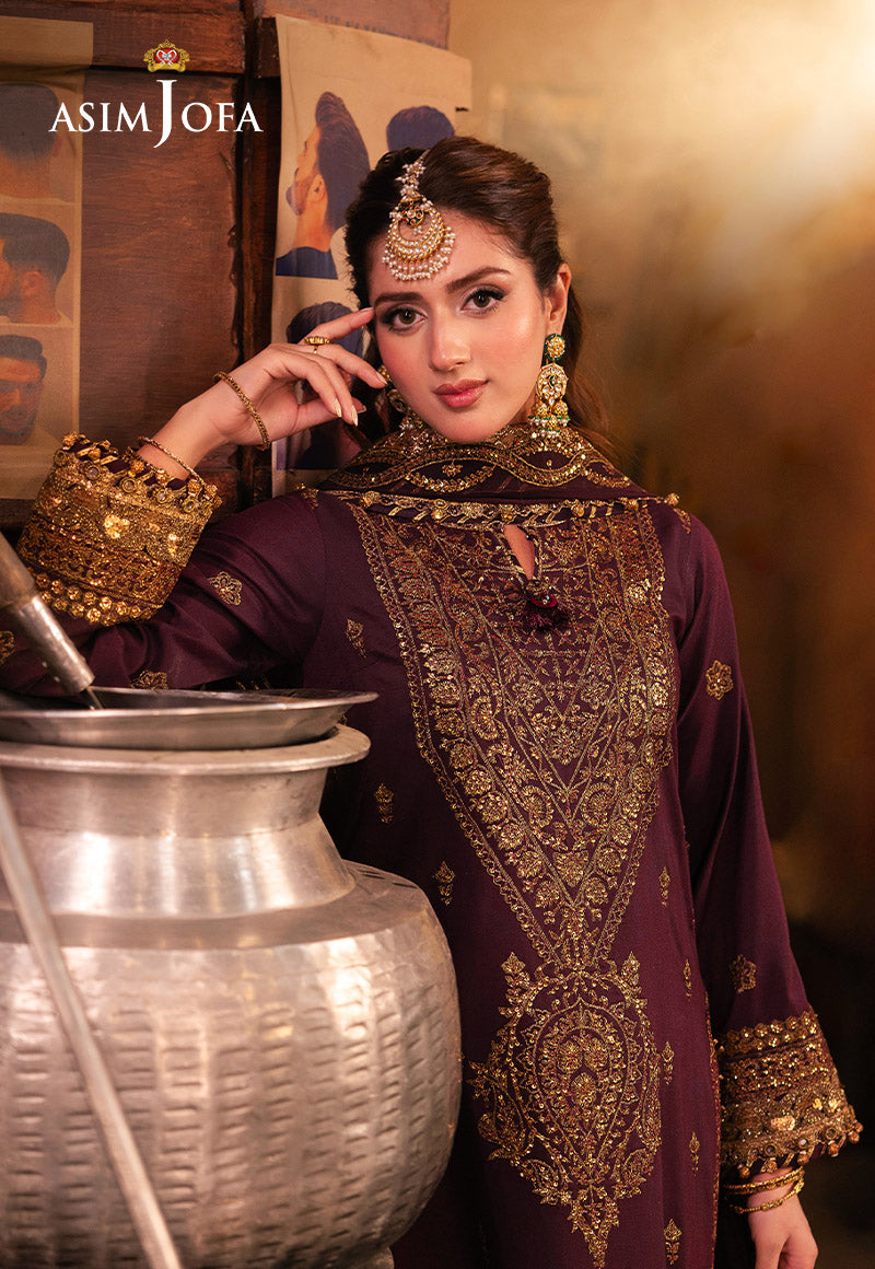 AJKK-01 EMBROIDERED TWISTED SILK 3 PCS