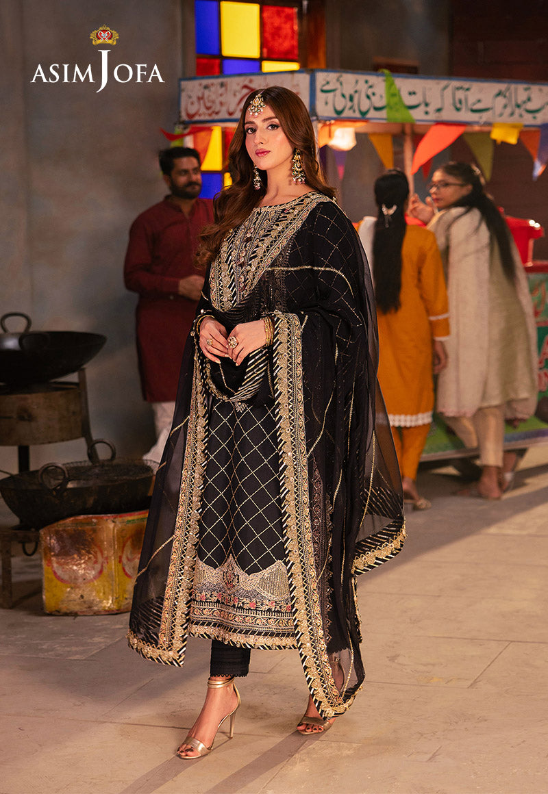 AJKK-02 EMBROIDERED TWISTED SILK 3 PCS