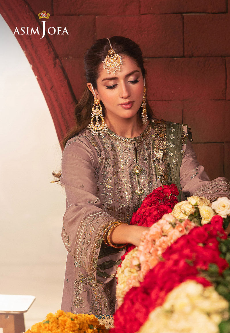 AJKK-08 EMBROIDERED TWISTED SILK 3 PCS