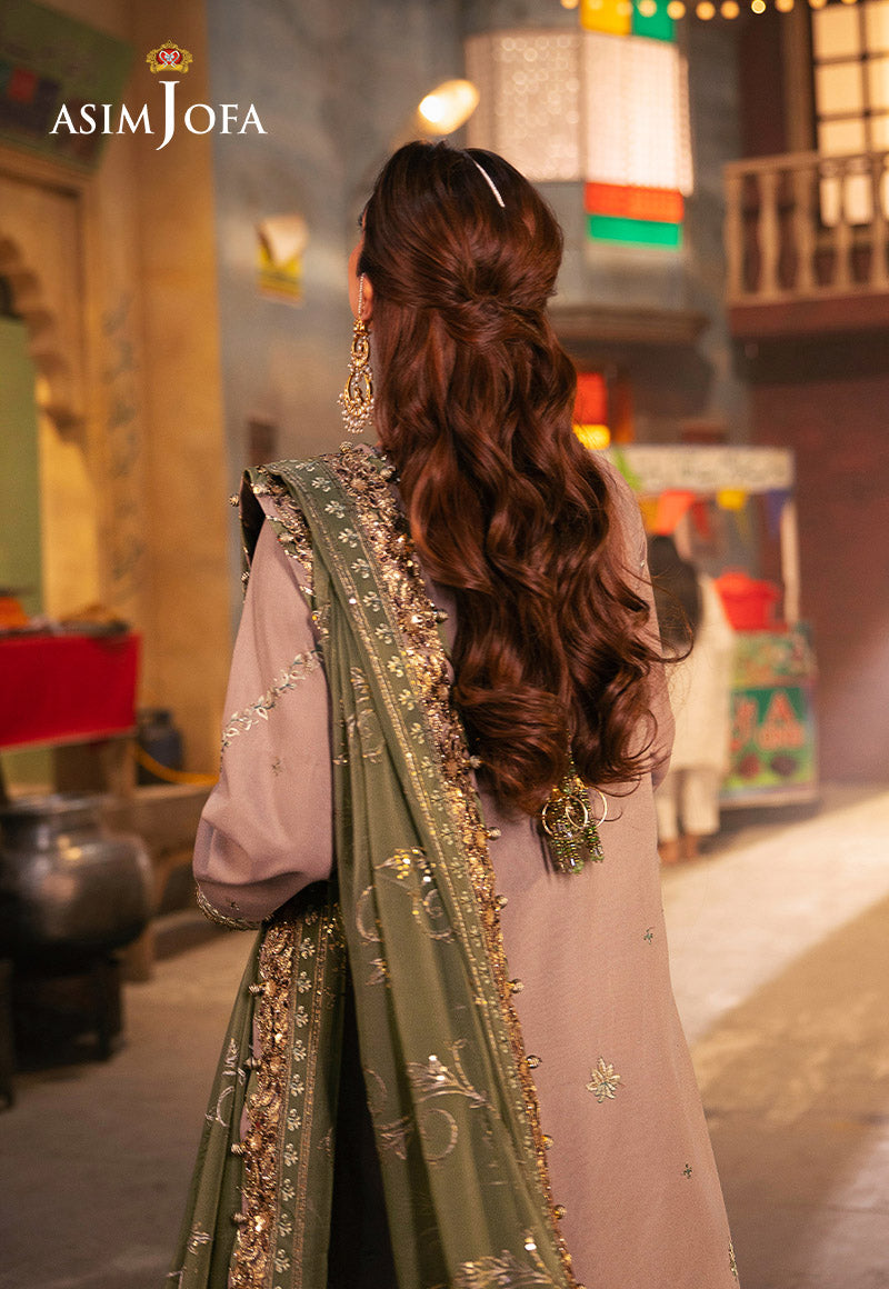 AJKK-08 EMBROIDERED TWISTED SILK 3 PCS