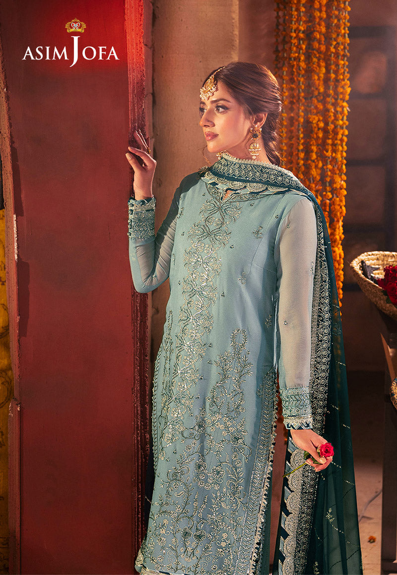 AJKK-17 EMBROIDERED CHIFFON 3 PCS