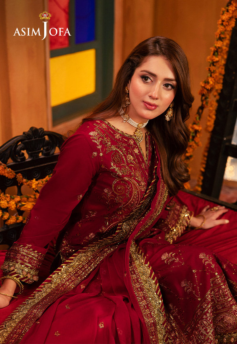 AJKK-19 EMBROIDERED TWISTED SILK 3 PCS