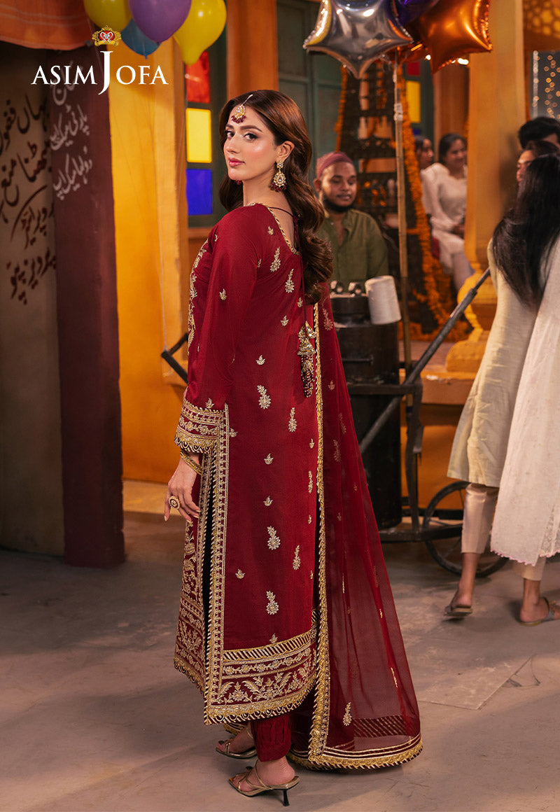 AJKK-20 EMBROIDERED TWISTED SILK 3 PCS