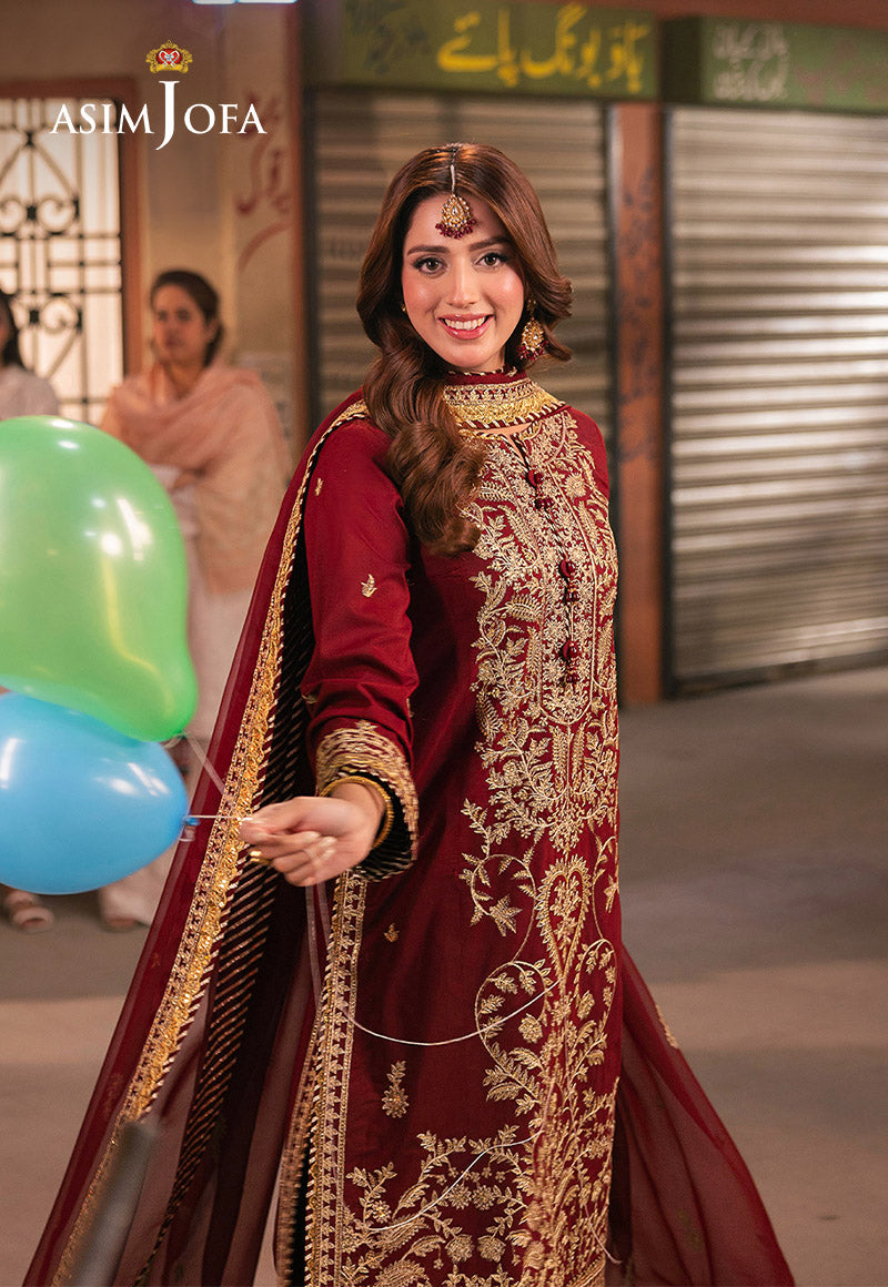 AJKK-20 EMBROIDERED TWISTED SILK 3 PCS