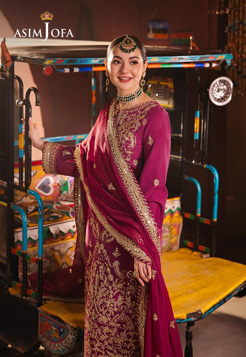 AJKK-21 EMBROIDERED TWISTED SILK 3 PCS