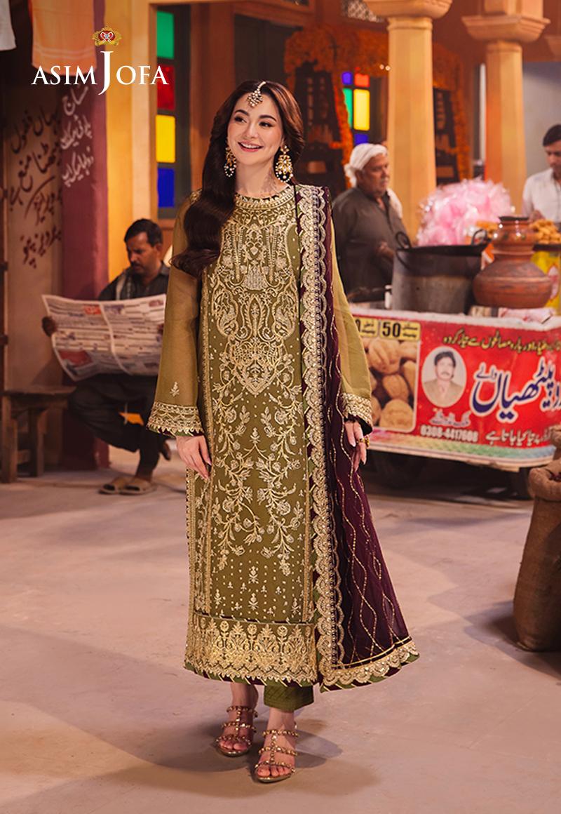 AJKK-23 EMBROIDERED CHIFFON 3 PCS