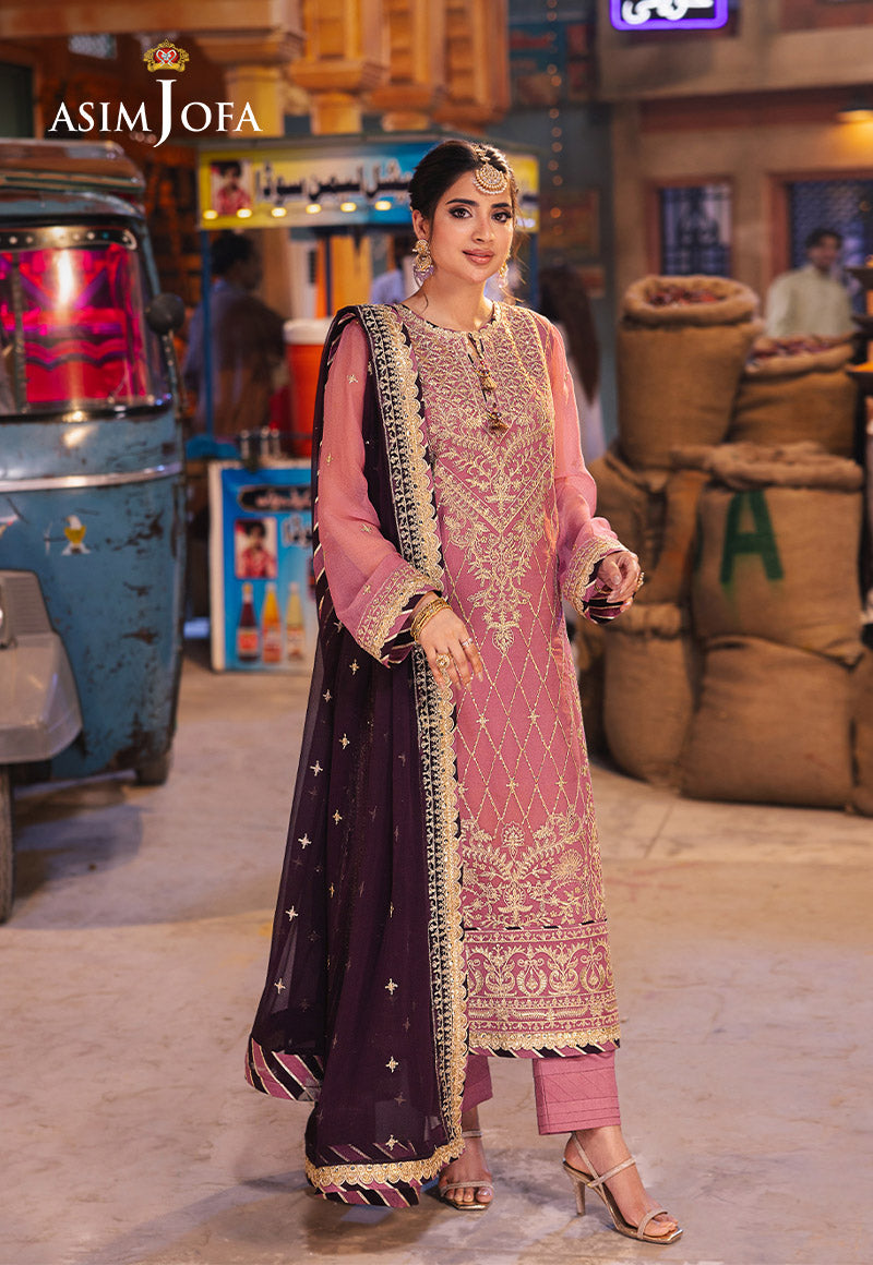 AJKK-24 EMBROIDERED CHIFFON 3 PCS