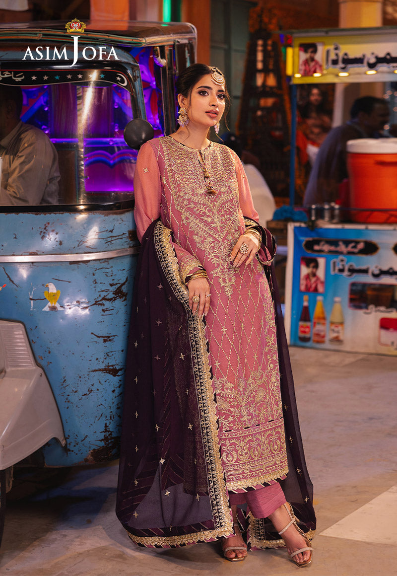 AJKK-24 EMBROIDERED CHIFFON 3 PCS