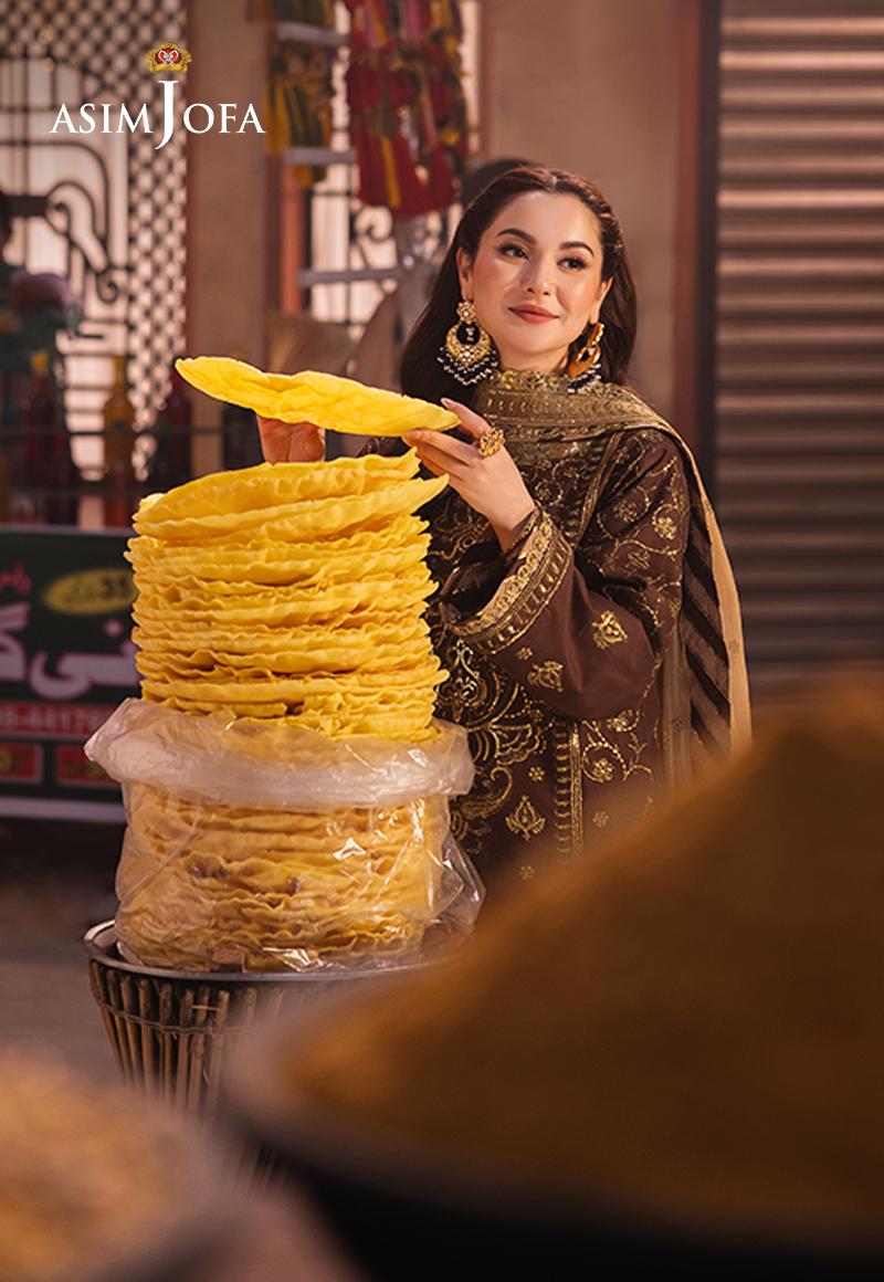 AJKK-26 EMBROIDERED TWISTED SILK 3 PCS