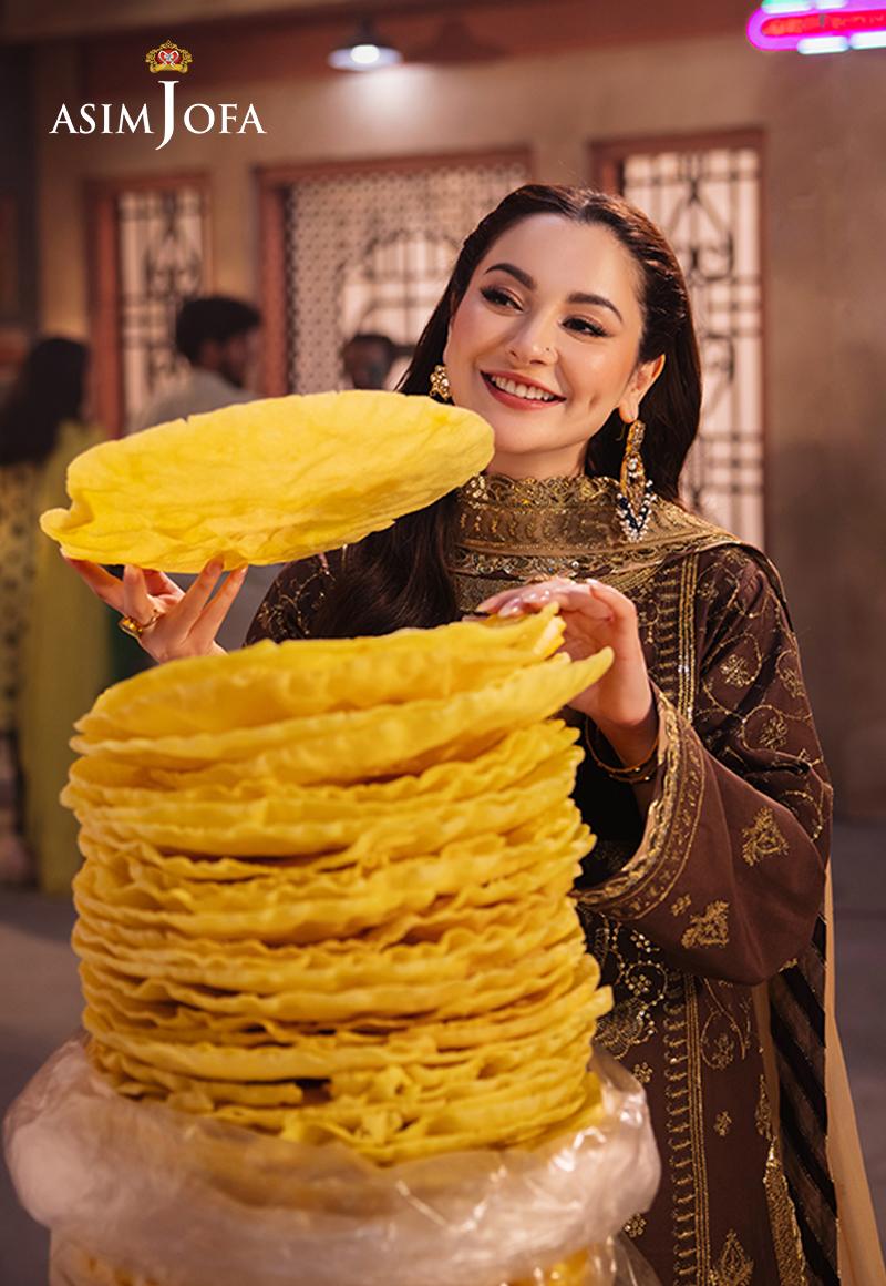 AJKK-26 EMBROIDERED TWISTED SILK 3 PCS