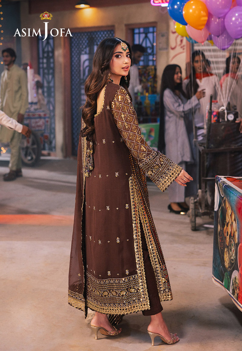 AJKK-30 EMBROIDERED CHIFFON 3 PCS