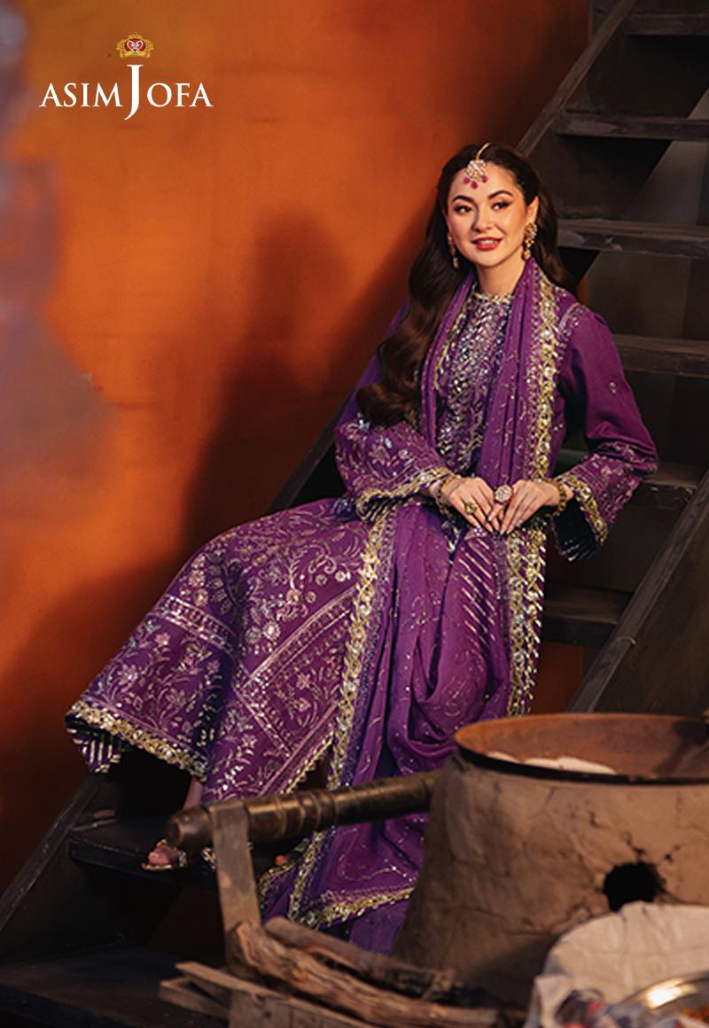 AJKK-07 EMBROIDERED TWISTED SILK 3 PCS