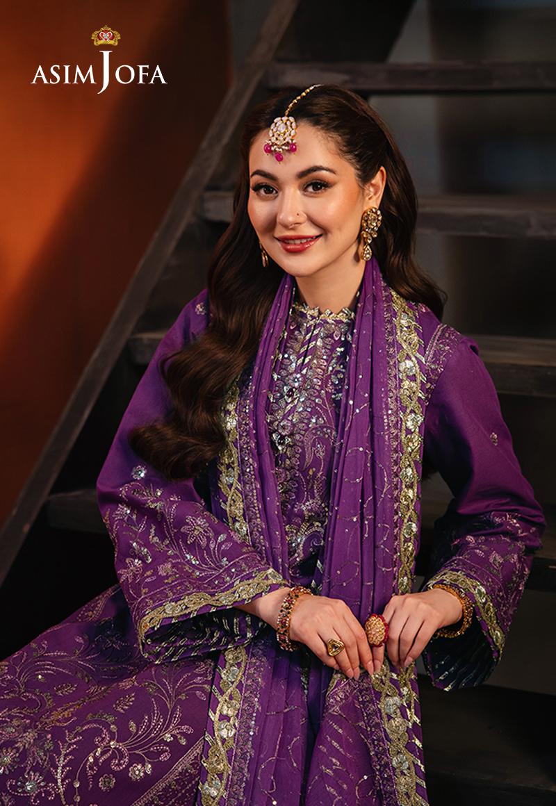 AJKK-07 EMBROIDERED TWISTED SILK 3 PCS