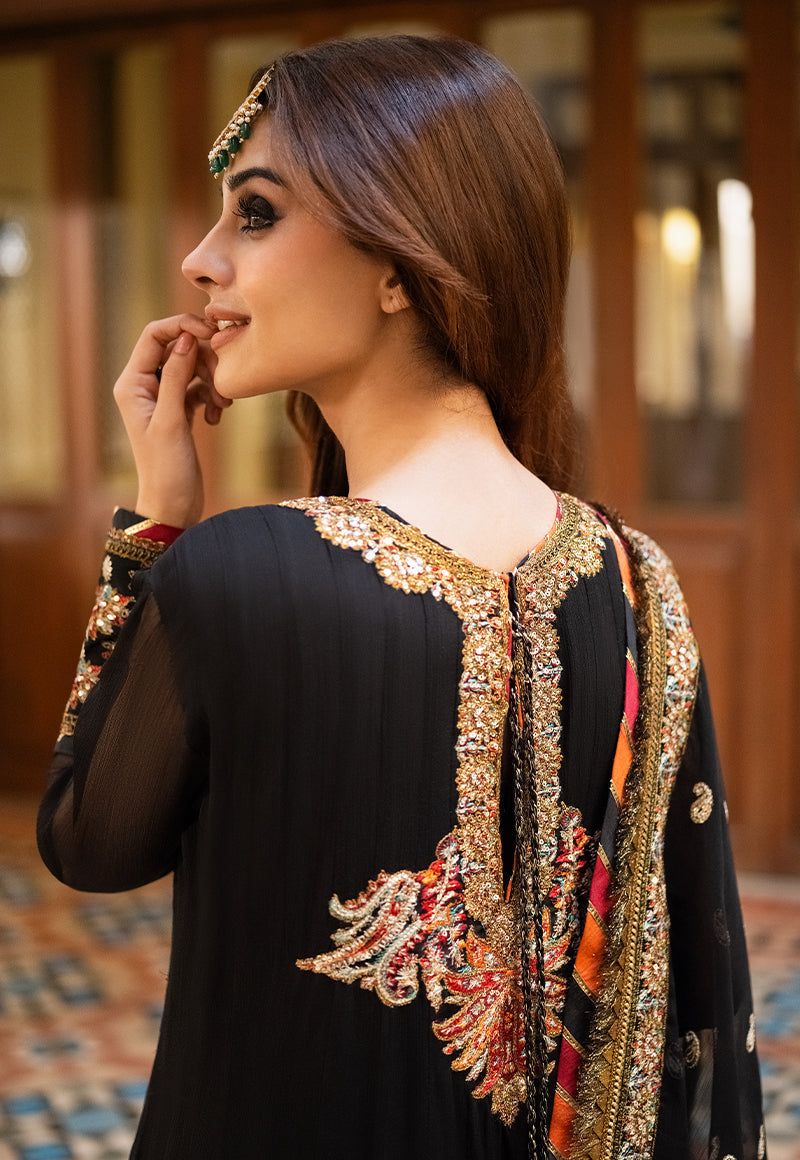 AJKM-01 EMBROIDERED CHIFFON 3 PCS