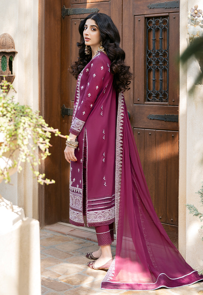 AJKM-02 EMBROIDERED POLY COTTON 3 PCS